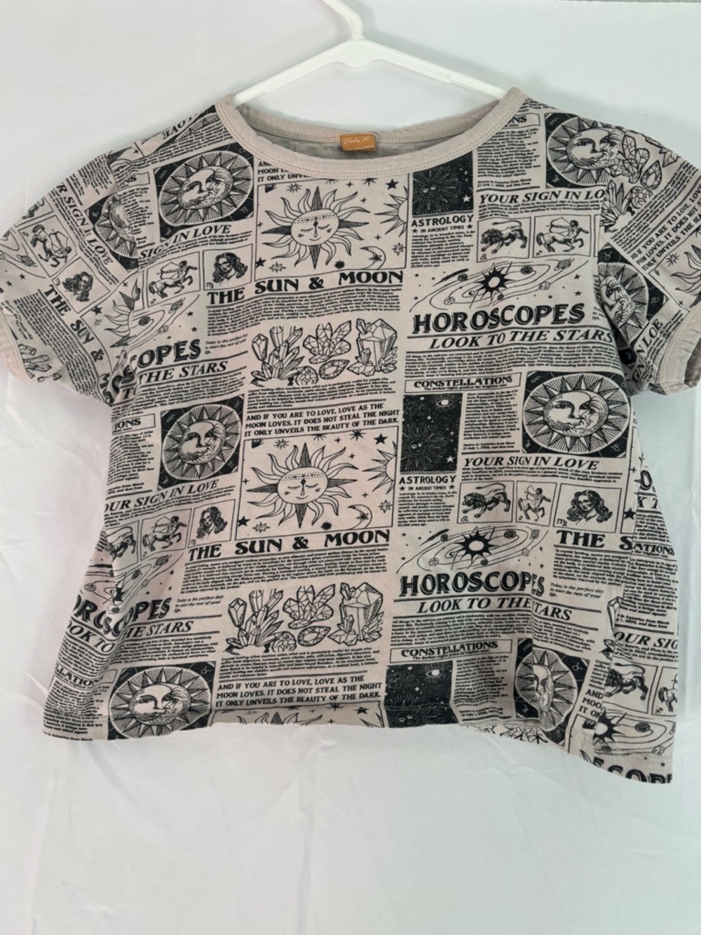 Vibe Black & Cream Celestial Graphic Tee